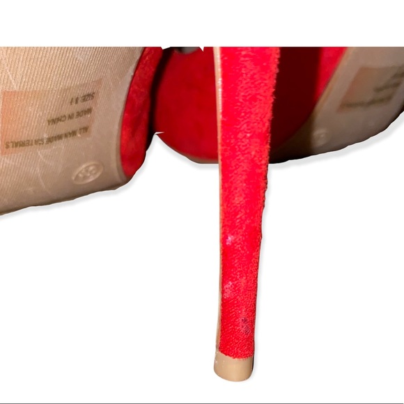 Wild Diva Lounge Red Pointy Toe Pumps size 8.5 - Picture 6 of 7